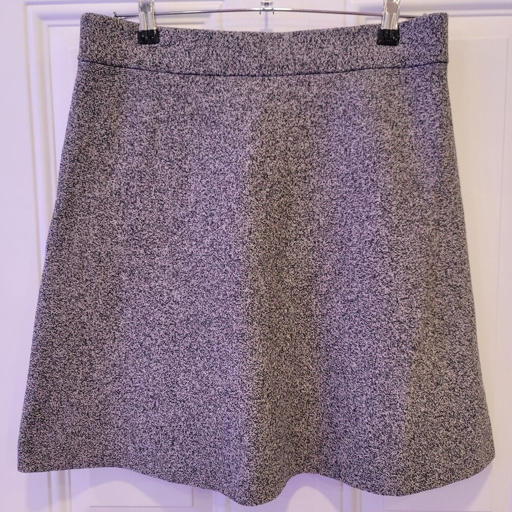 LOFT Women’s Skirt Petite Med Heather Gray A Line Unlined Pull On Elastic Waist